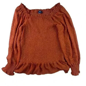 Women’s Indigo Poppy Top Size Large